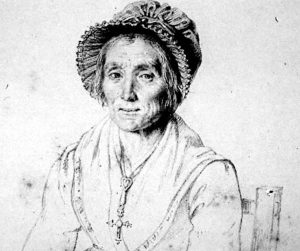 Portrait of Marie Paradis (1778-1839), ca. 1830, engraving. Origin unknown.
